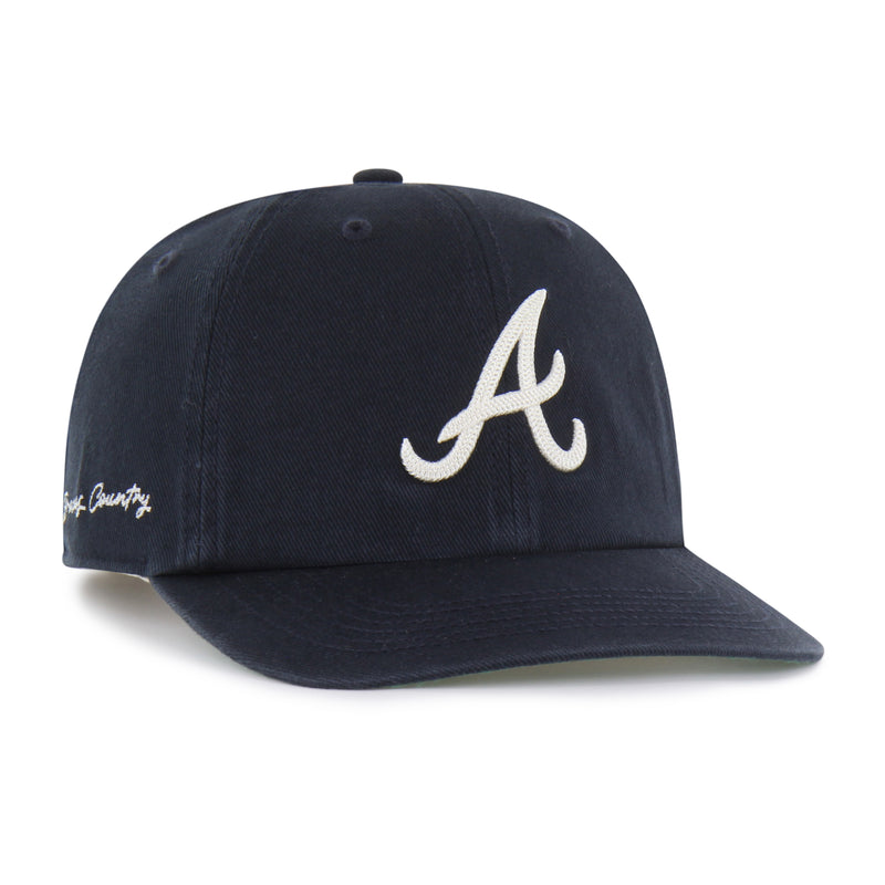 ATLANTA BRAVES CHAIN SIDE STITCH '47 CLEAN UP FLAT BRIM