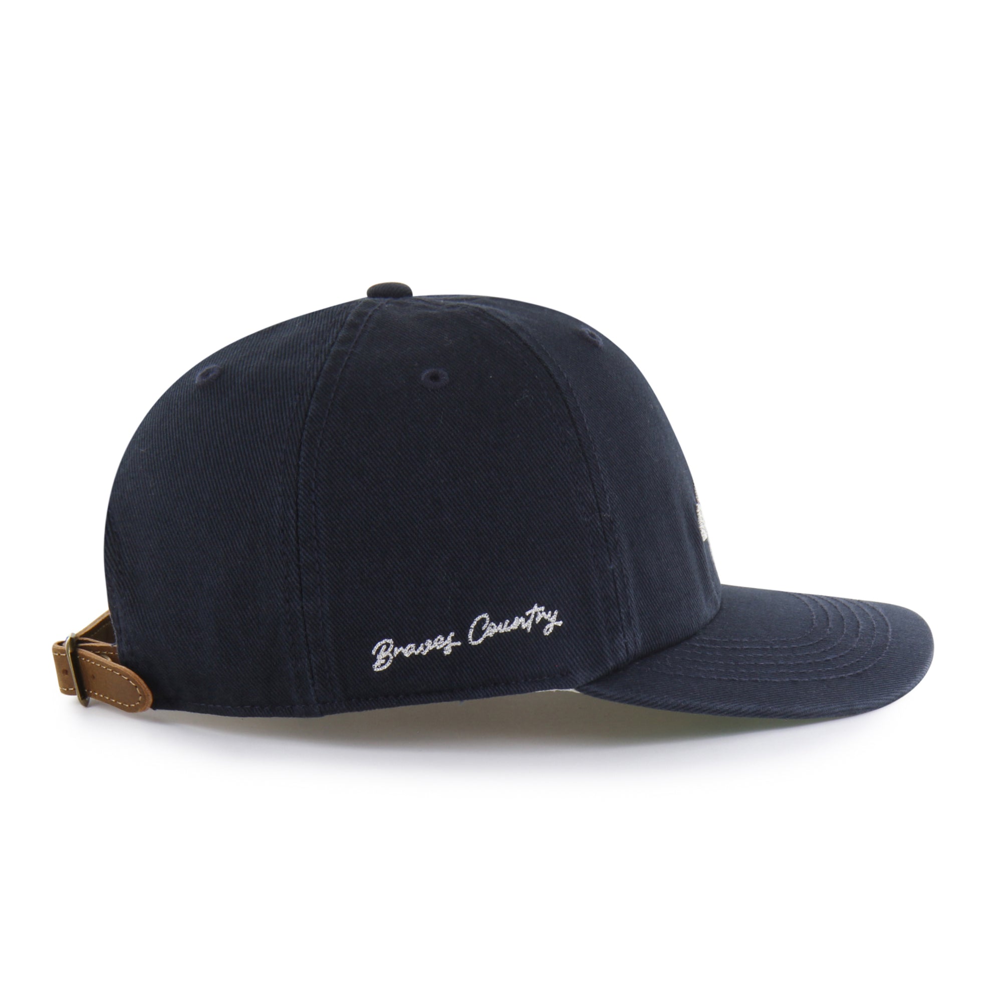 ATLANTA BRAVES CHAIN SIDE STITCH '47 CLEAN UP FLAT BRIM