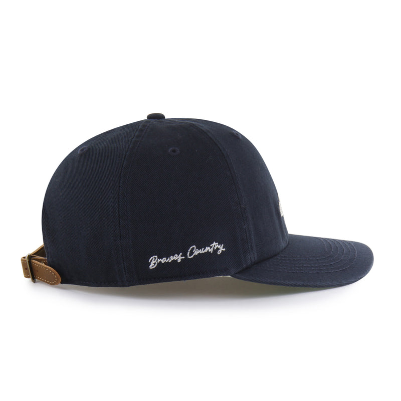 ATLANTA BRAVES CHAIN SIDE STITCH '47 CLEAN UP FLAT BRIM