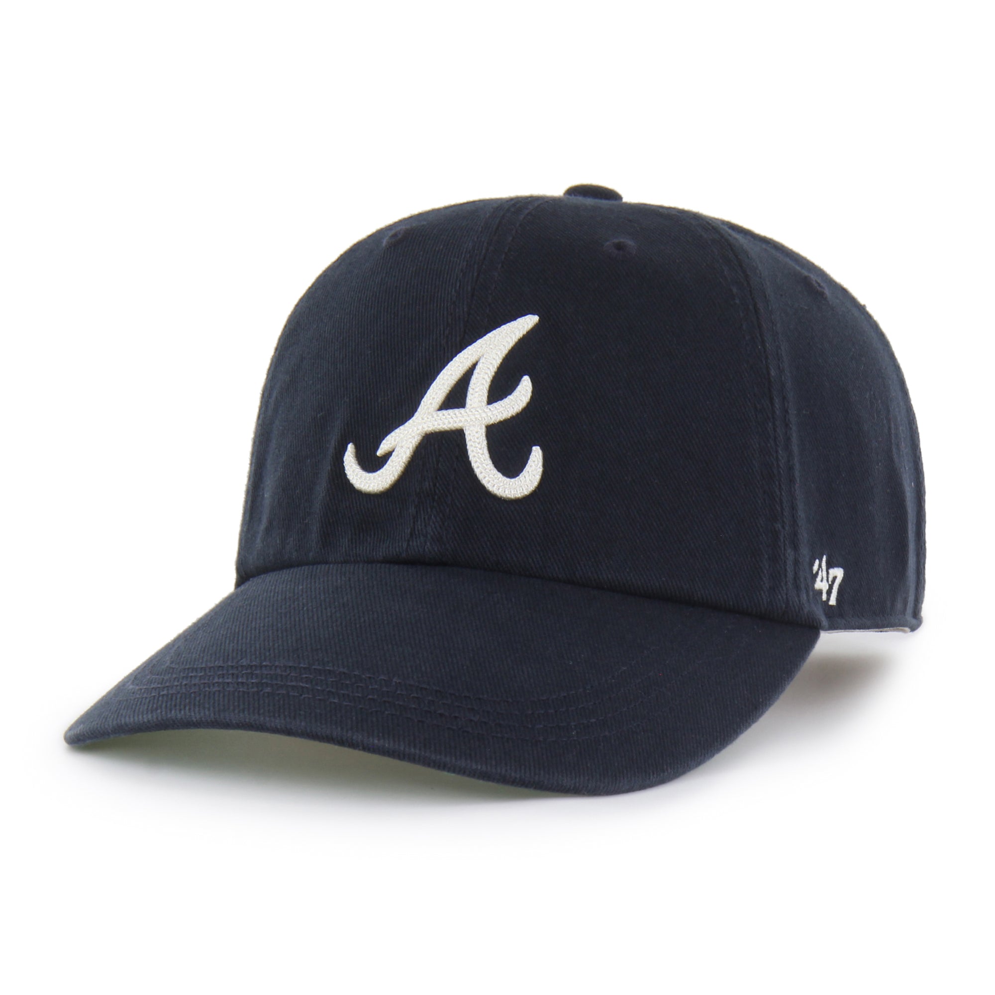 ATLANTA BRAVES CHAIN SIDE STITCH '47 CLEAN UP LONG VISOR