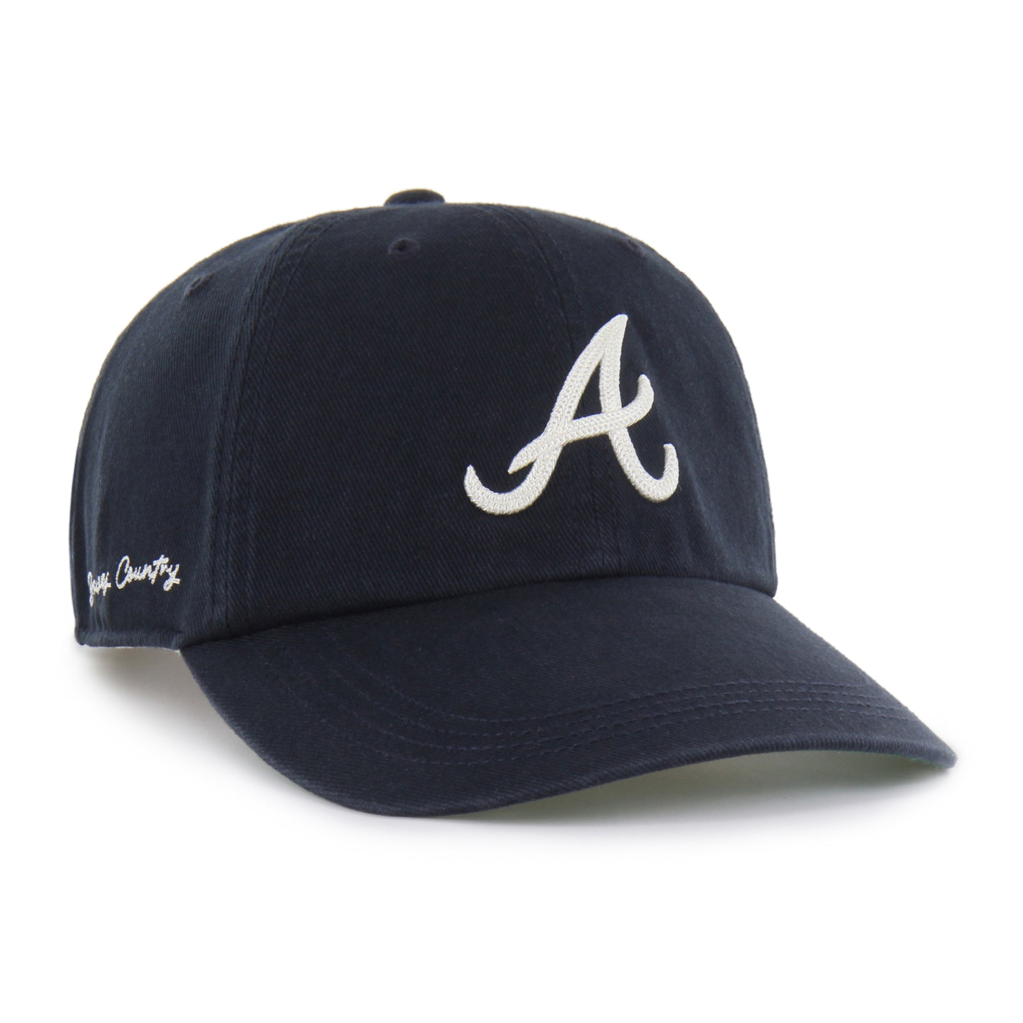 ATLANTA BRAVES CHAIN SIDE STITCH '47 CLEAN UP LONG VISOR