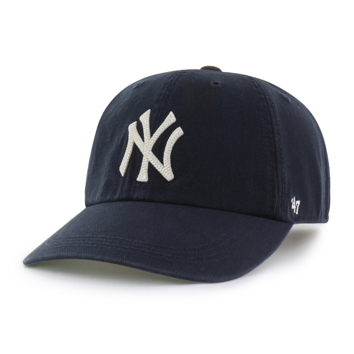 NEW YORK YANKEES CHAIN SIDE STITCH '47 CLEAN UP LONG VISOR