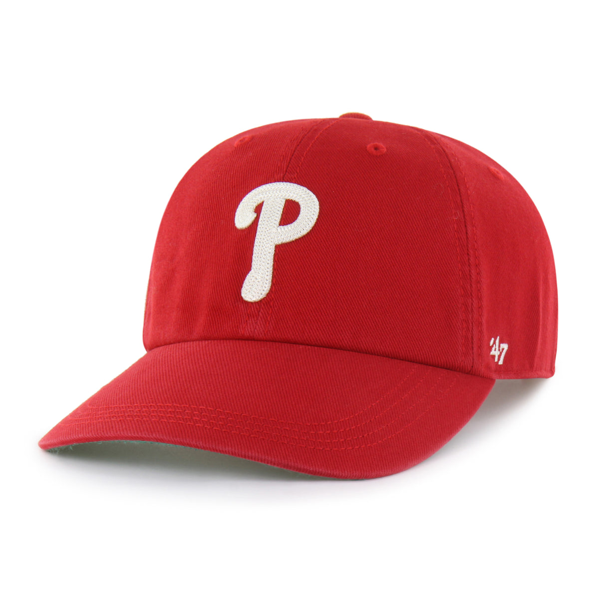 PHILADELPHIA PHILLIES CHAIN SIDE STITCH '47 CLEAN UP LONG VISOR