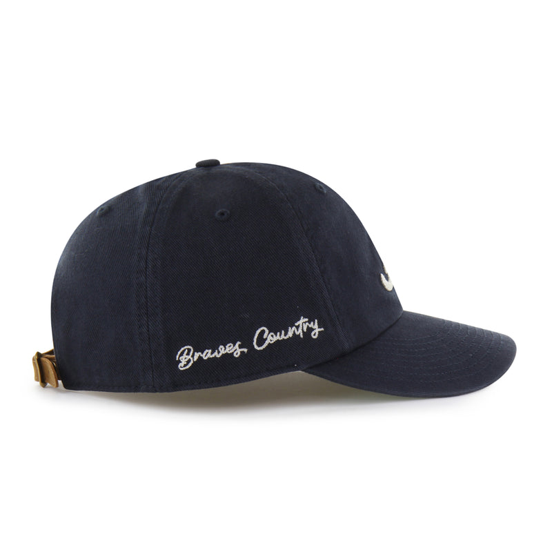 ATLANTA BRAVES CHAIN SIDE STITCH '47 CLEAN UP ROUND VISOR