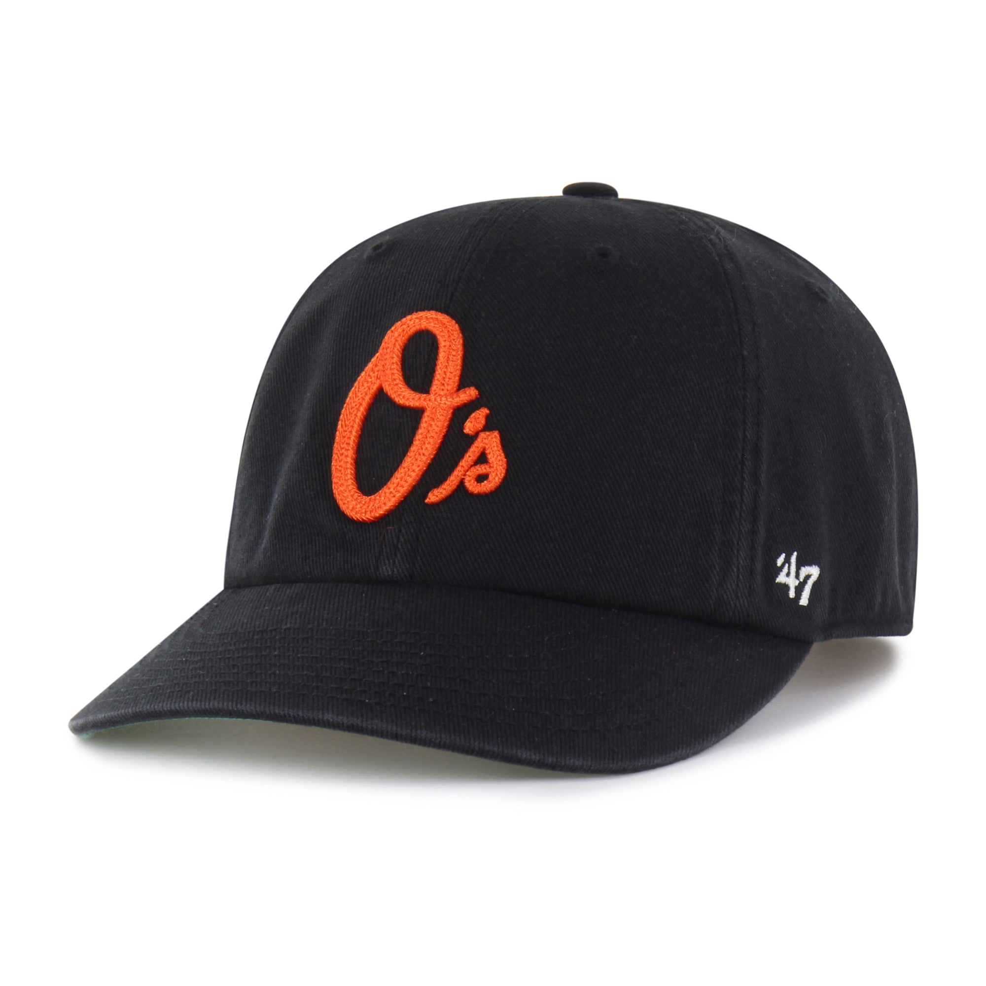 BALTIMORE ORIOLES CHAIN SIDE STITCH '47 CLEAN UP ROUND VISOR