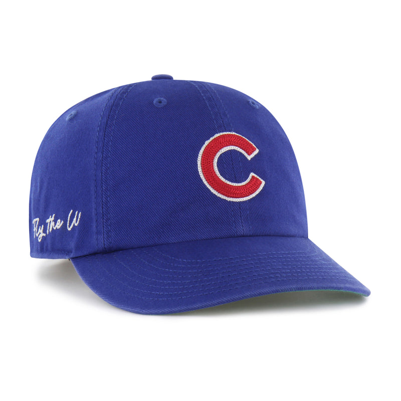 CHICAGO CUBS CHAIN SIDE STITCH '47 CLEAN UP ROUND VISOR