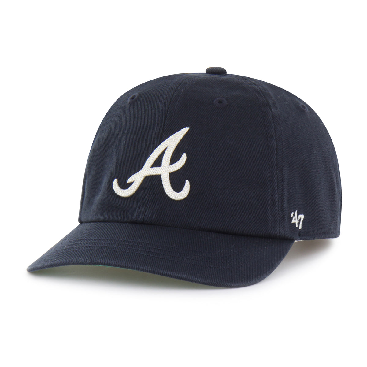 ATLANTA BRAVES CHAIN SIDE STITCH '47 CLEAN UP SHORT VISOR