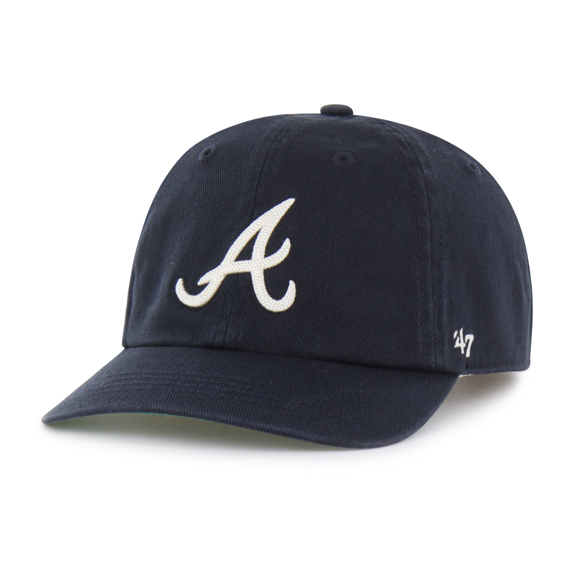 ATLANTA BRAVES CHAIN SIDE STITCH '47 CLEAN UP SHORT VISOR
