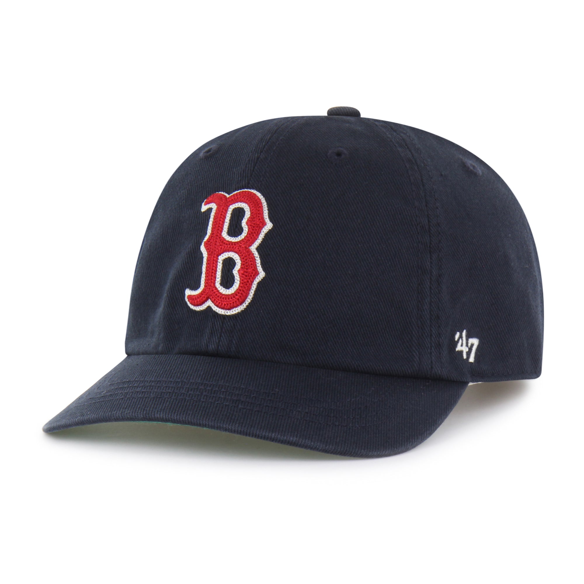 BOSTON RED SOX CHAIN SIDE STITCH '47 CLEAN UP SHORT VISOR