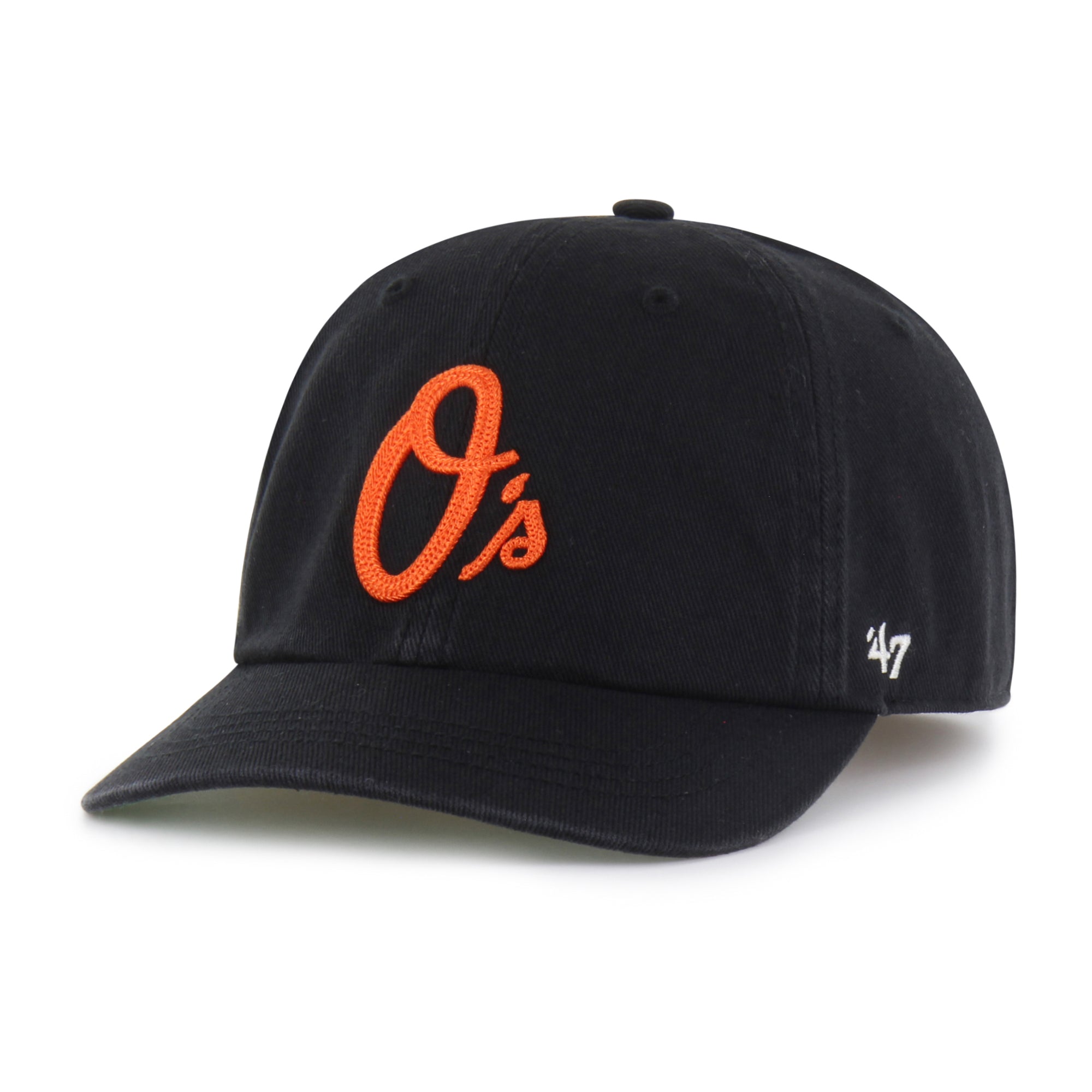 BALTIMORE ORIOLES CHAIN SIDE STITCH '47 CLEAN UP SHORT VISOR