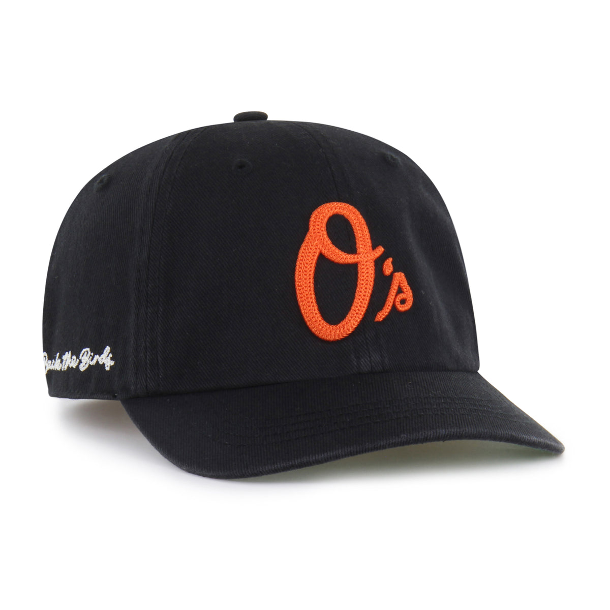 BALTIMORE ORIOLES CHAIN SIDE STITCH '47 CLEAN UP SHORT VISOR