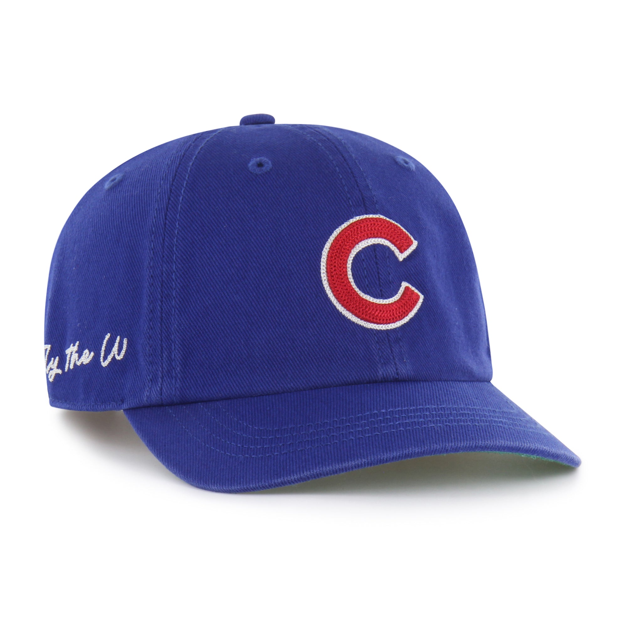 CHICAGO CUBS CHAIN SIDE STITCH '47 CLEAN UP SHORT VISOR