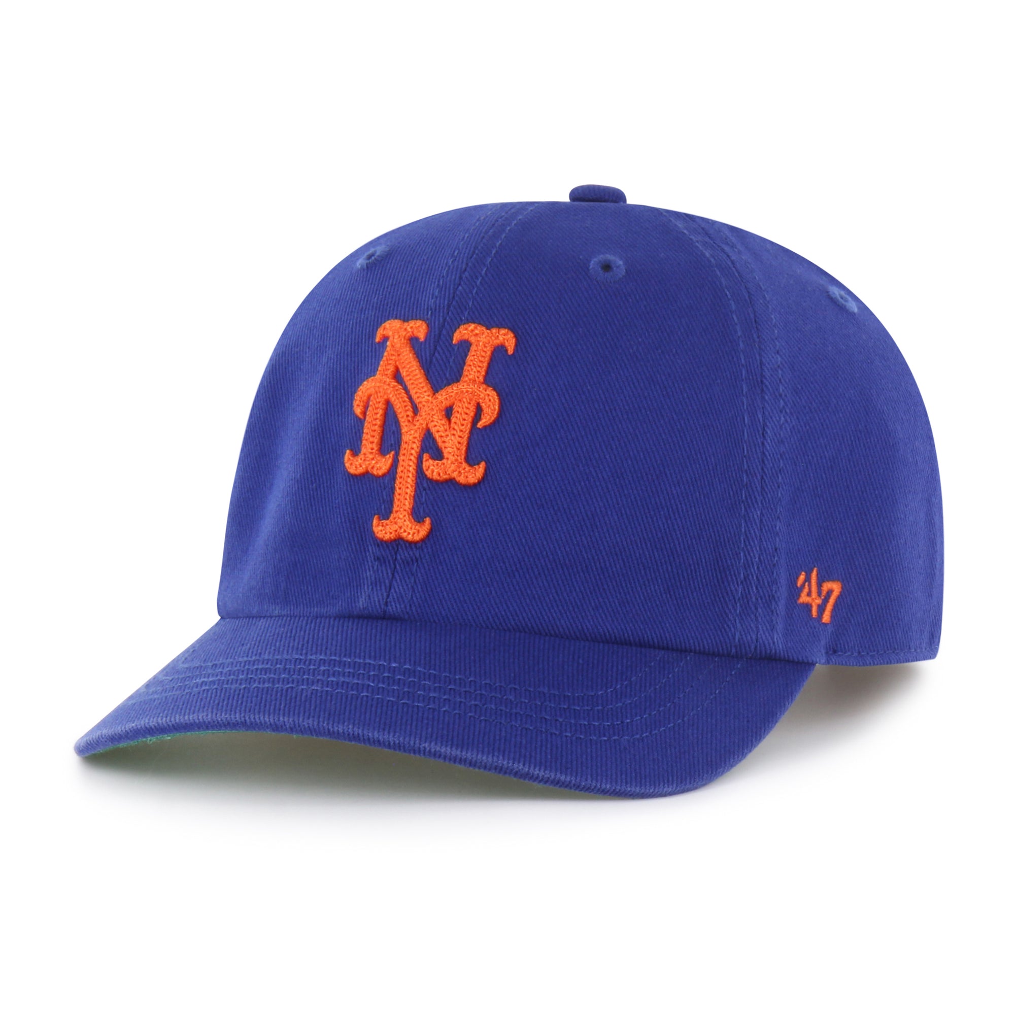 NEW YORK METS CHAIN SIDE STITCH '47 CLEAN UP SHORT VISOR