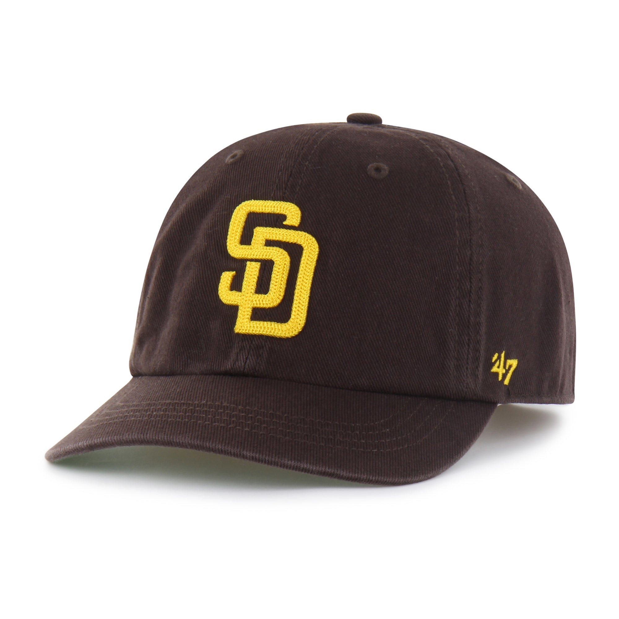 SAN DIEGO PADRES CHAIN SIDE STITCH '47 CLEAN UP SHORT VISOR