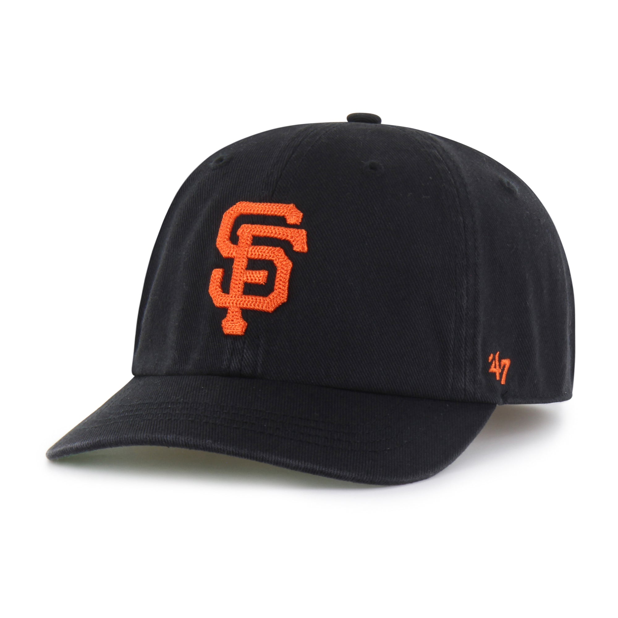 SAN FRANCISCO GIANTS CHAIN SIDE STITCH '47 CLEAN UP SHORT VISOR