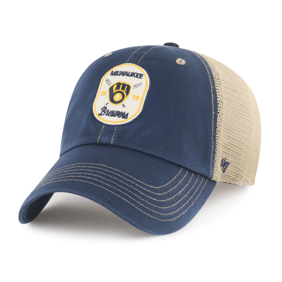 MILWAUKEE BREWERS CROSSPATCH MESH '47 CLEAN UP