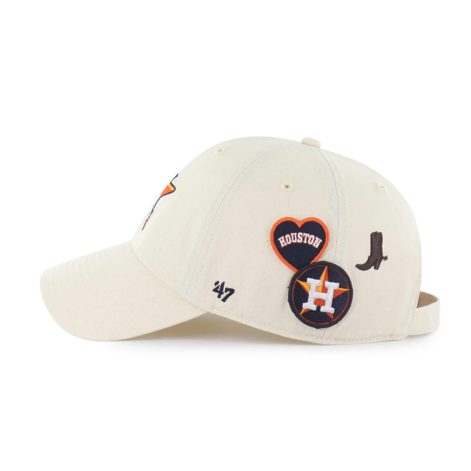 HOUSTON ASTROS BADGES '47 CLEAN UP