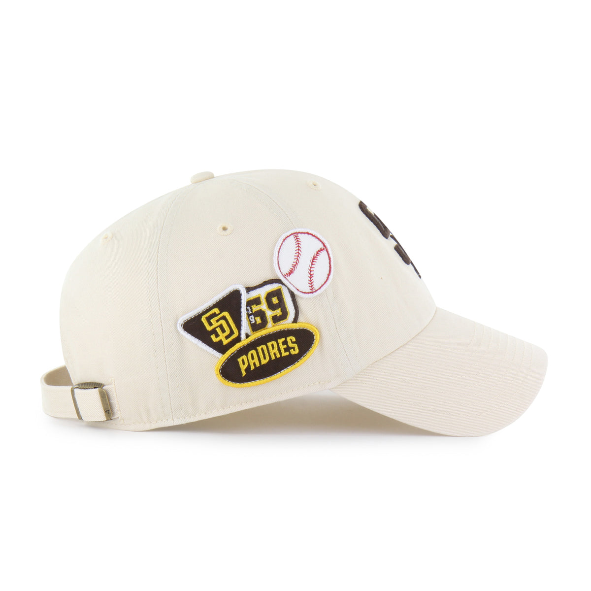 SAN DIEGO PADRES BADGES '47 CLEAN UP