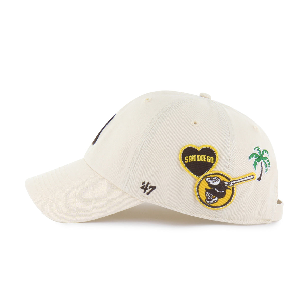 SAN DIEGO PADRES BADGES '47 CLEAN UP
