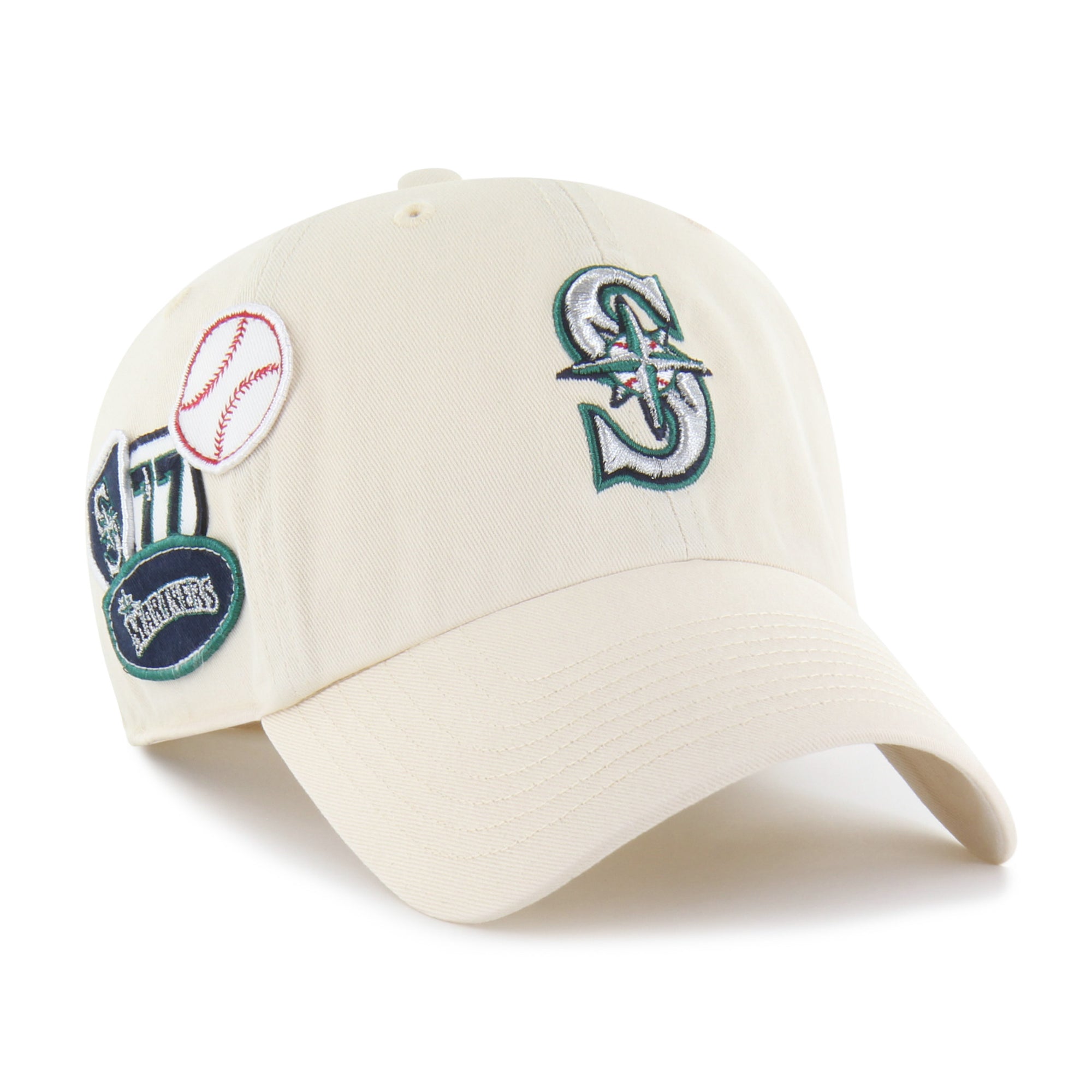 SEATTLE MARINERS BADGES '47 CLEAN UP