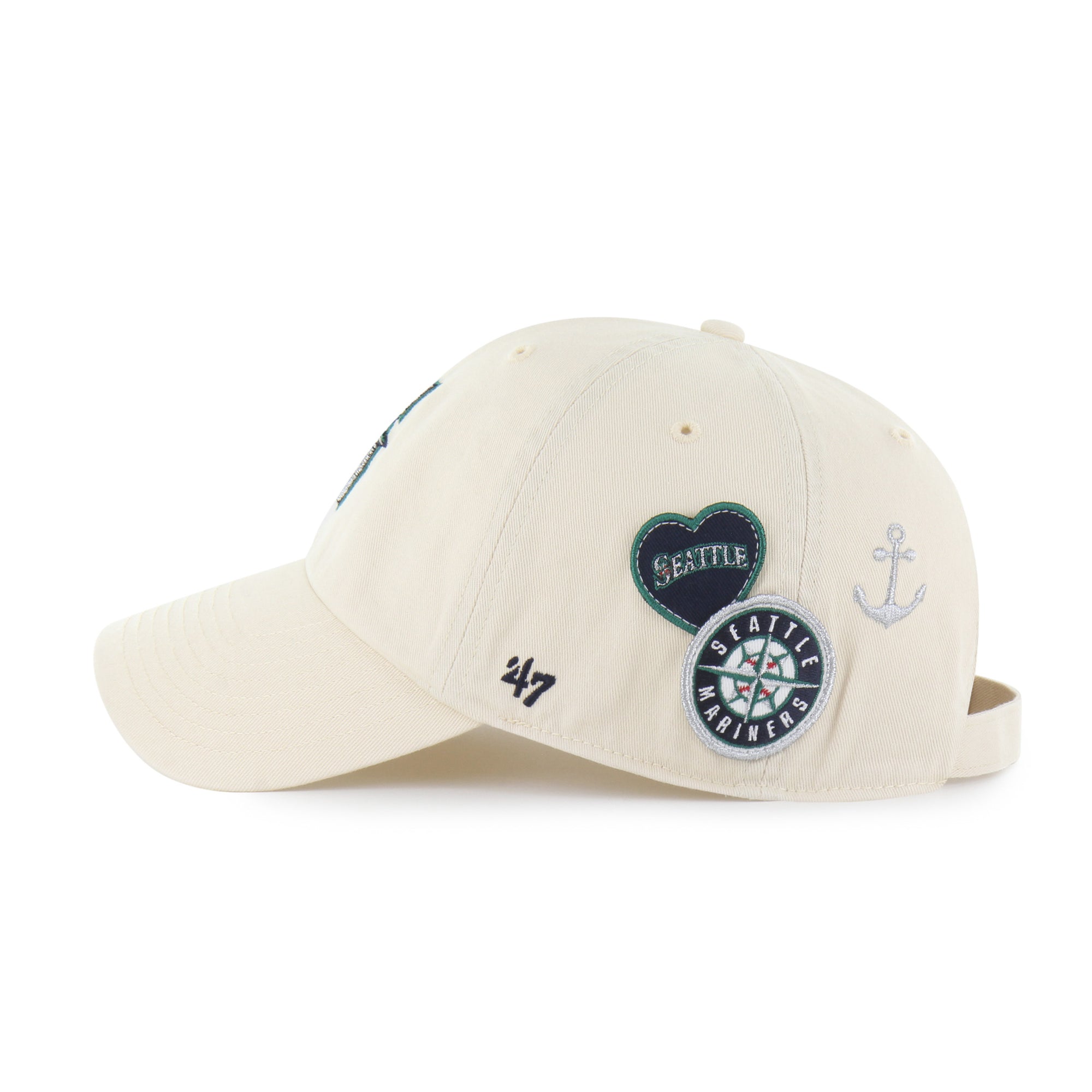 SEATTLE MARINERS BADGES '47 CLEAN UP