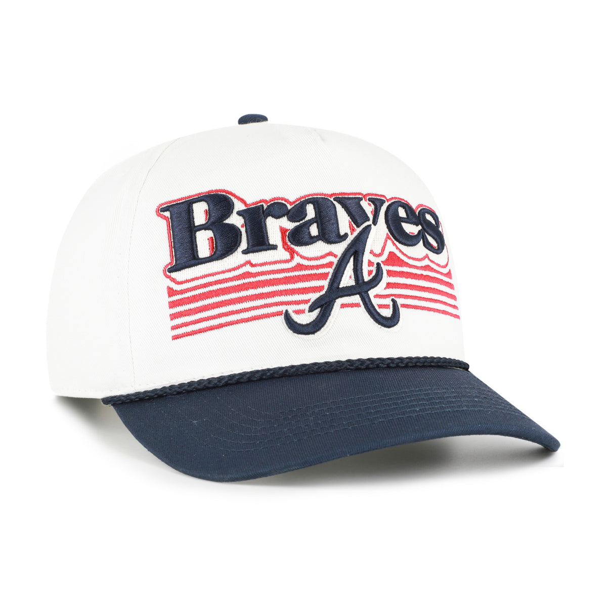ATLANTA BRAVES SCRIPT FADE TWO TONE ROPE '47 HITCH