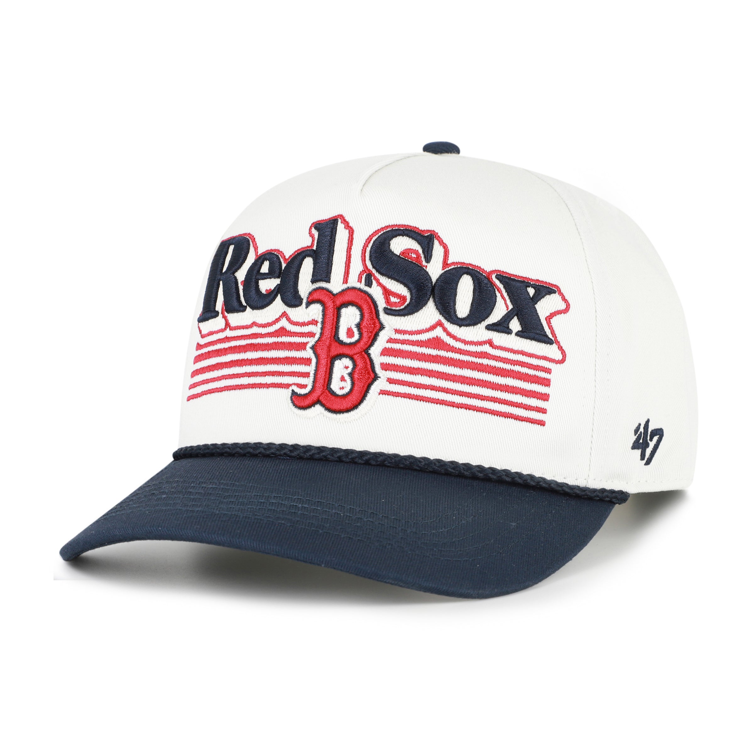 BOSTON RED SOX SCRIPT FADE TWO TONE ROPE '47 HITCH - Sandstone