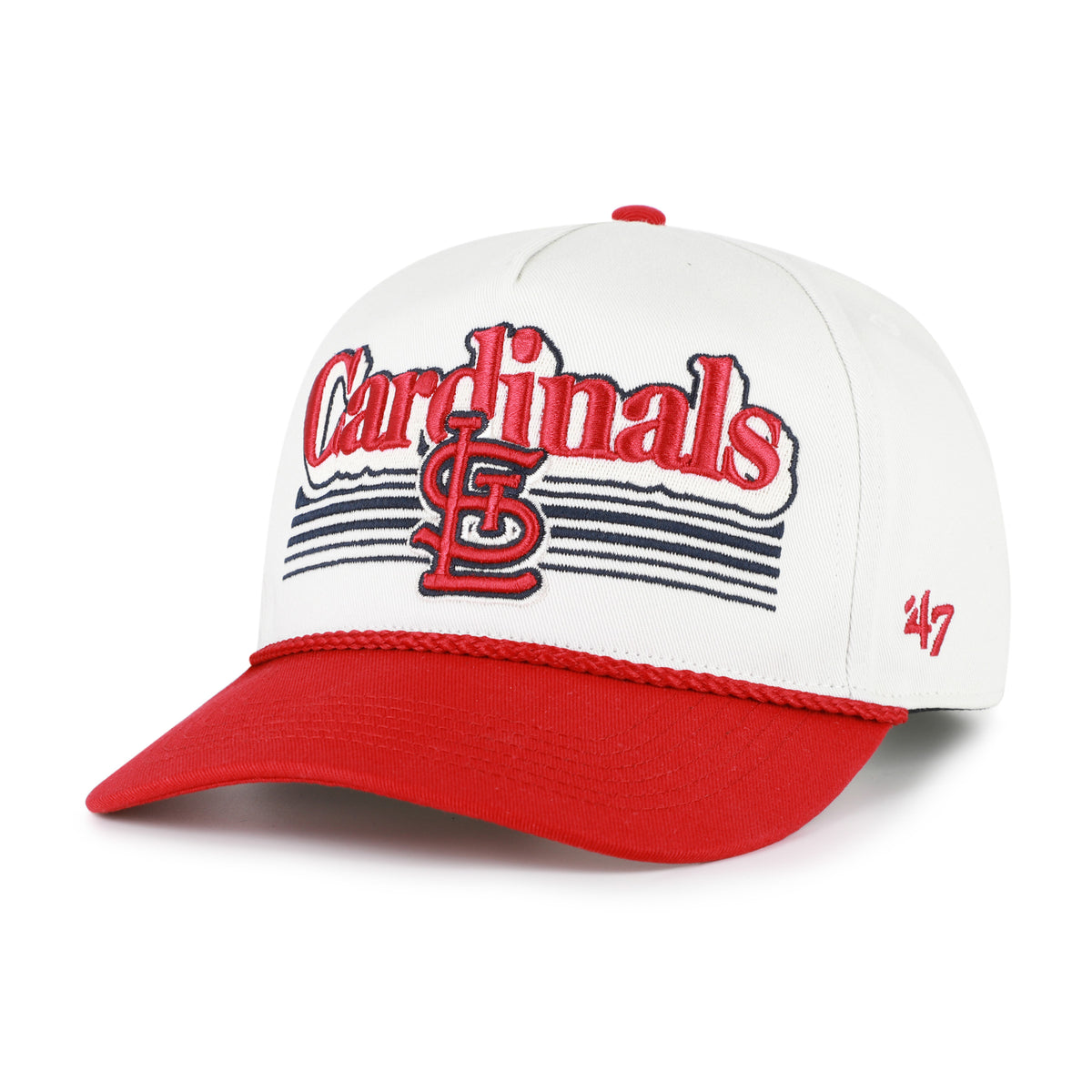 ST. LOUIS CARDINALS SCRIPT FADE TWO TONE ROPE '47 HITCH