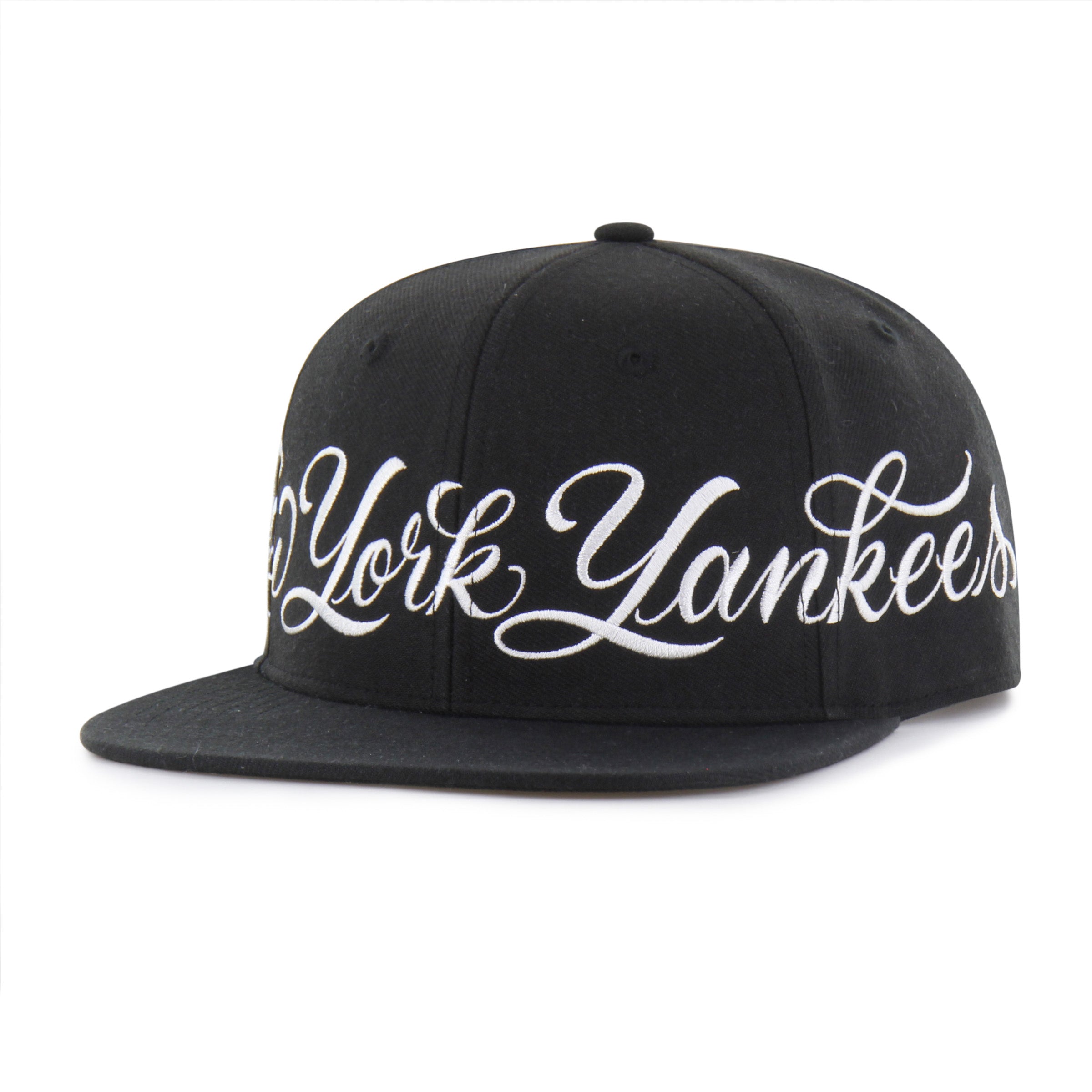 NEW YORK YANKEES MISTER CARTOON WRAP SCRIPT '47 CAPTAIN - Black