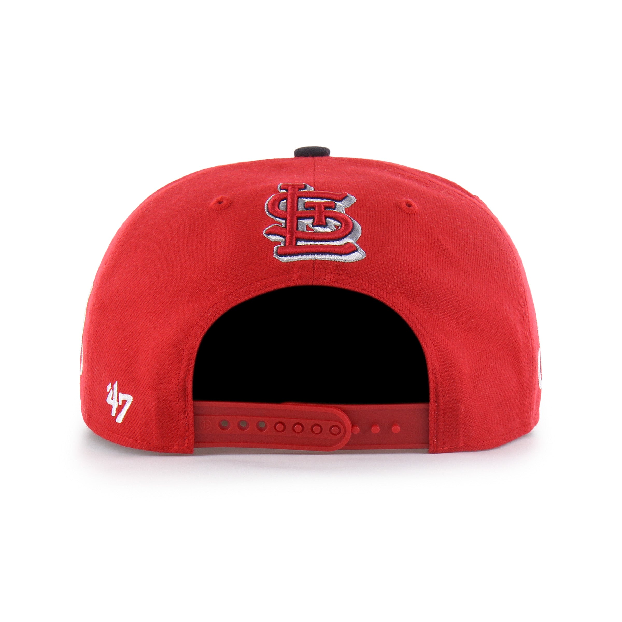 ST. LOUIS CARDINALS MISTER CARTOON WRAP SCRIPT '47 CAPTAIN - Red