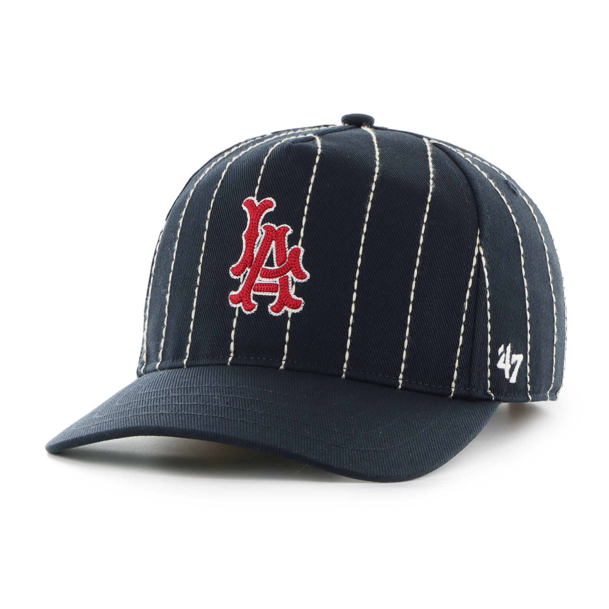 LOS ANGELES ANGELS COOPERSTOWN RAWLINGS PINSTRIPE '47 HITCH