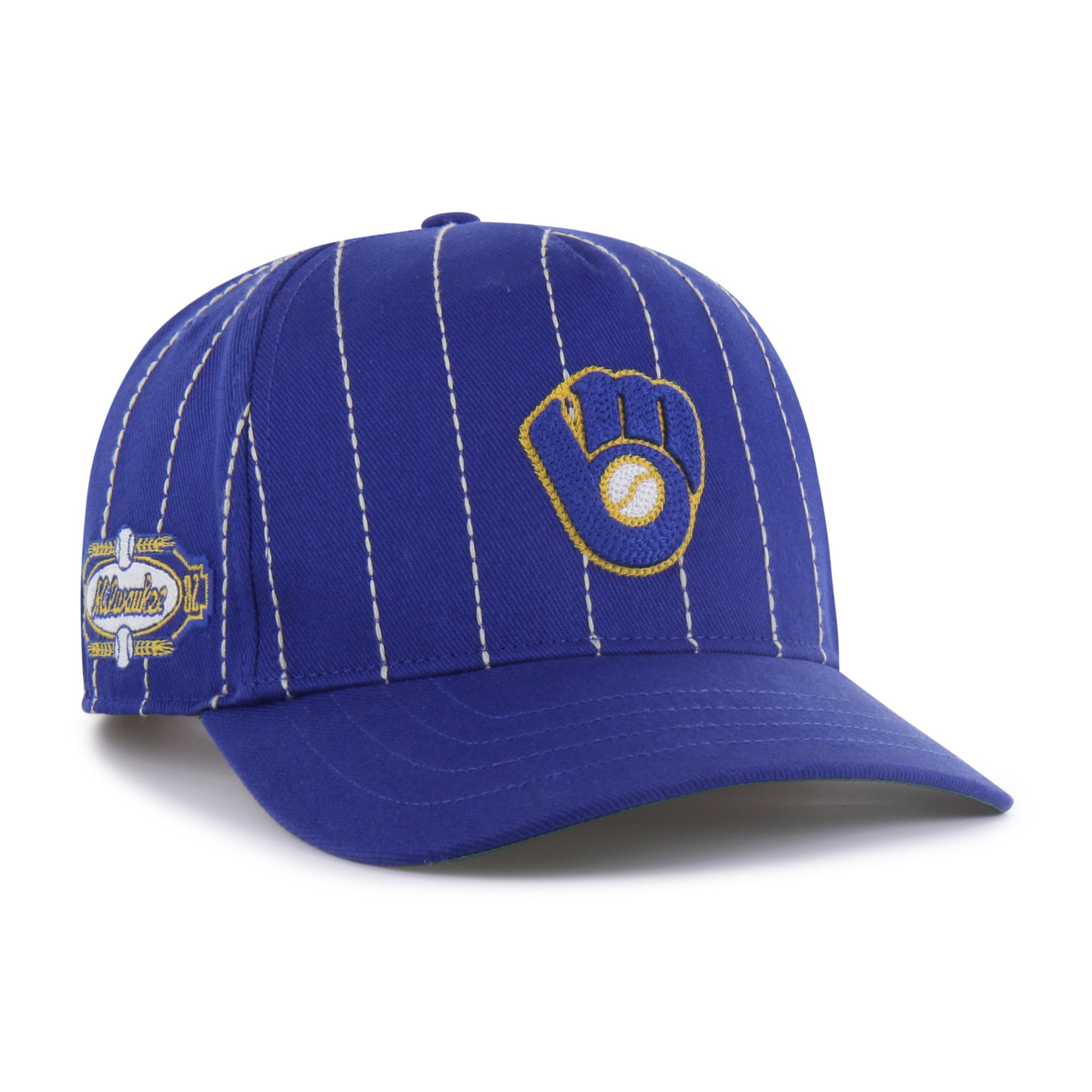 MILWAUKEE BREWERS COOPERSTOWN RAWLING PINSTRIPE '47 HITCH
