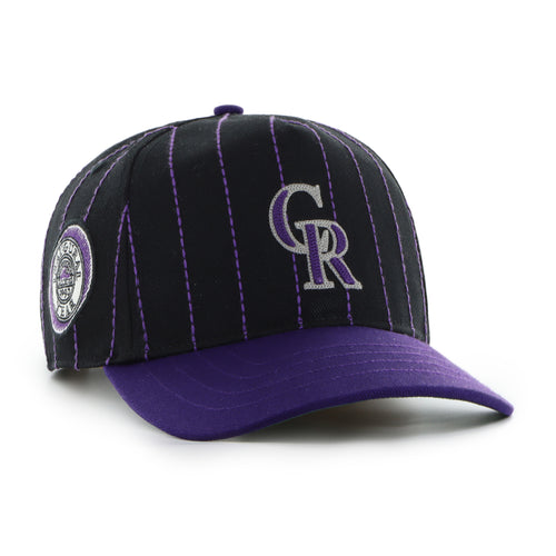 COLORADO ROCKIES COOPERSTOWN RAWLINGS PINSTRIPE '47 HITCH