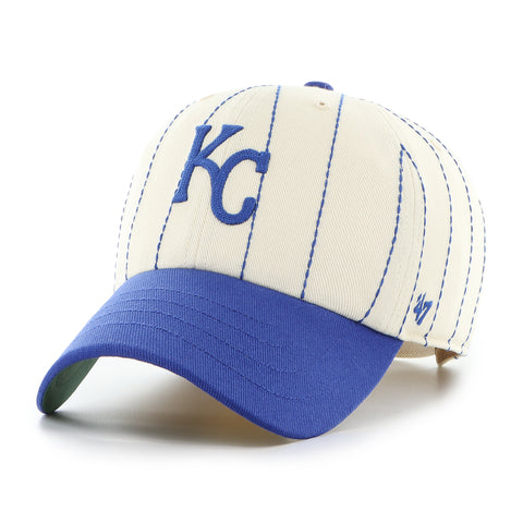 KANSAS CITY ROYALS COOPERSTOWN RAWLINGS PINSTRIPE '47 CLEAN UP