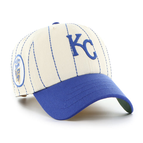 KANSAS CITY ROYALS COOPERSTOWN RAWLINGS PINSTRIPE '47 CLEAN UP