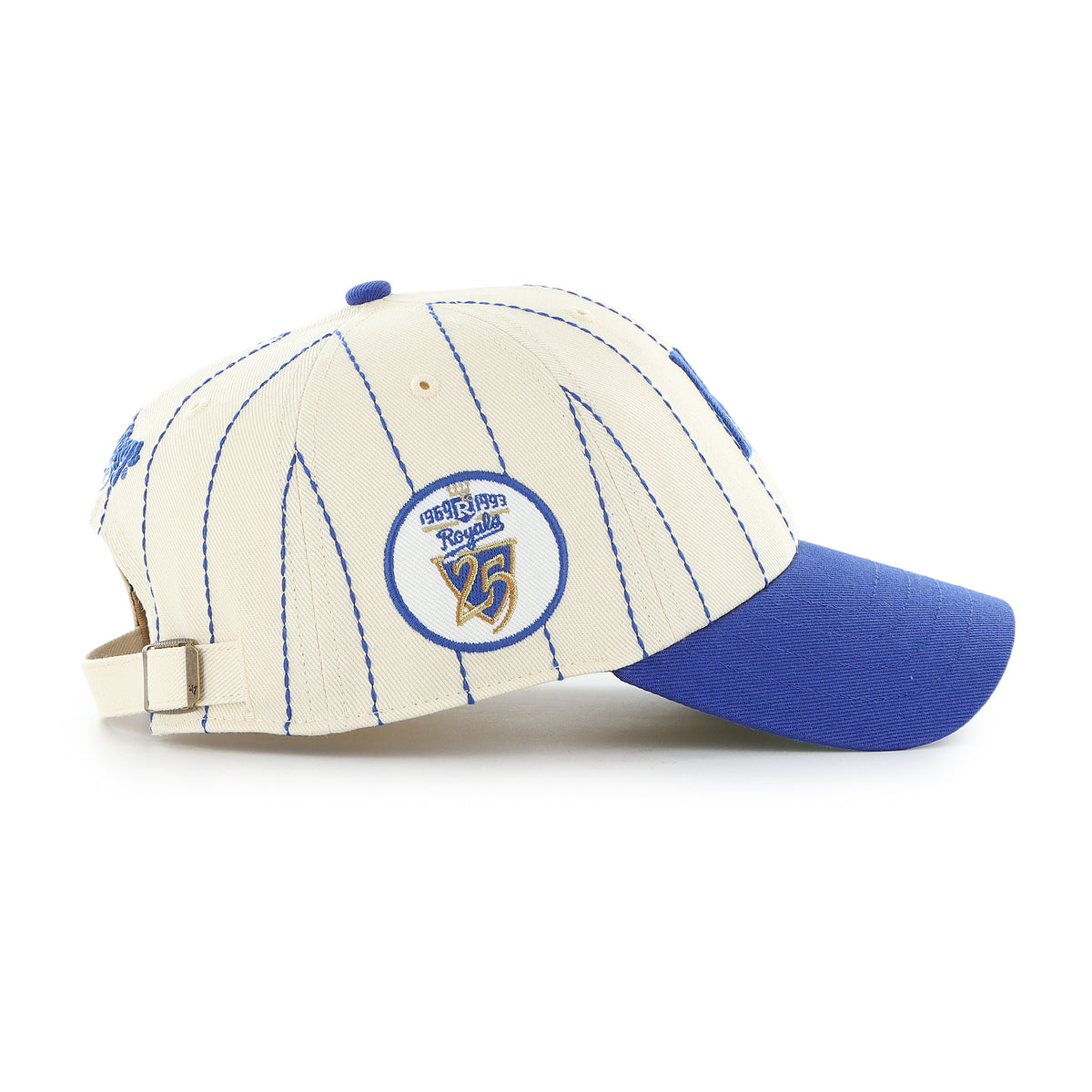 KANSAS CITY ROYALS COOPERSTOWN RAWLINGS PINSTRIPE '47 CLEAN UP