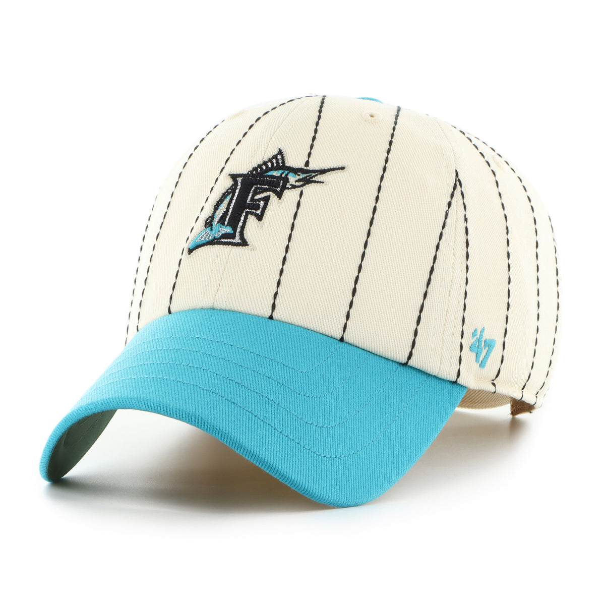MIAMI MARLINS COOPERSTOWN RAWLINGS PINSTRPE '47 CLEAN UP