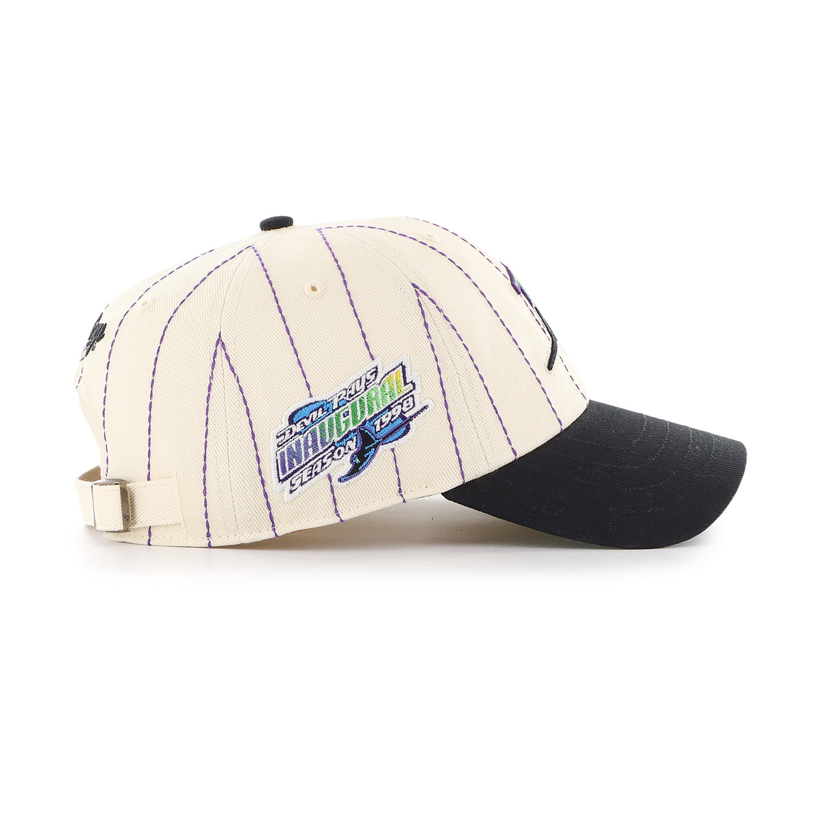 TAMPA BAY RAYS COOPERSTOWN RAWLINGS PINSTRIPE '47 CLEAN UP