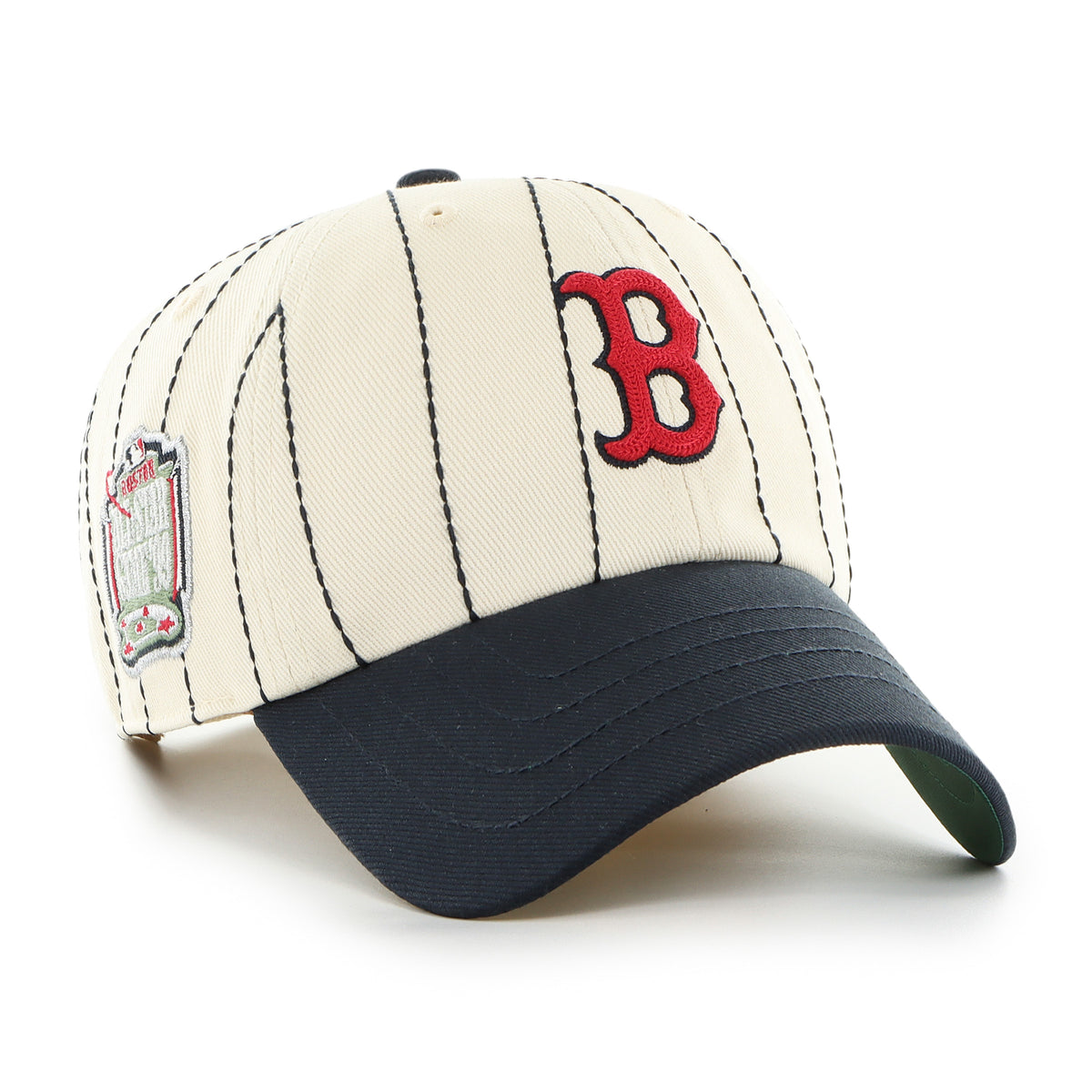 BOSTON RED SOX COOPERSTOWN RAWLINGS PINSTRIPE '47 CLEAN UP