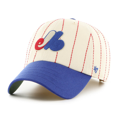 MONTREAL EXPOS COOPERSTOWN RAWLINGS PINSTRIPE '47 CLEAN UP