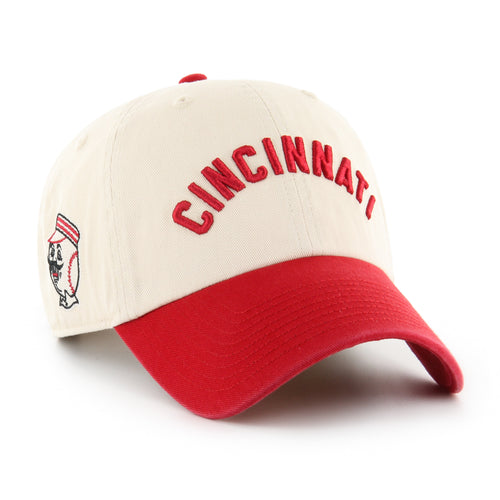 CINCINNATI REDS COOPERSTOWN BALLPARK SCRIPT SHOT '47 CLEAN UP