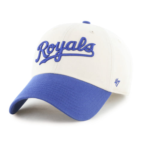 KANSAS CITY ROYALS COOPERSTOWN BALLPARK SCRIPT SHOT '47 CLEAN UP