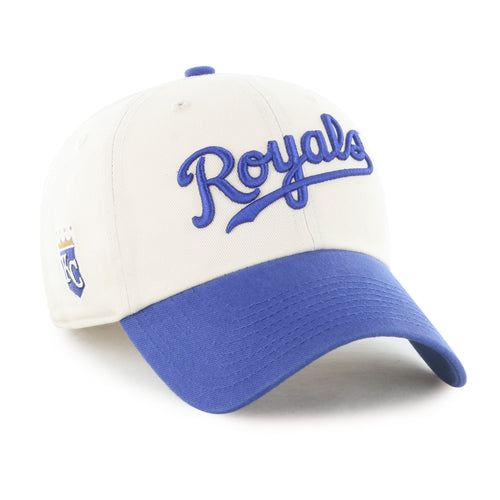 KANSAS CITY ROYALS COOPERSTOWN BALLPARK SCRIPT SHOT '47 CLEAN UP