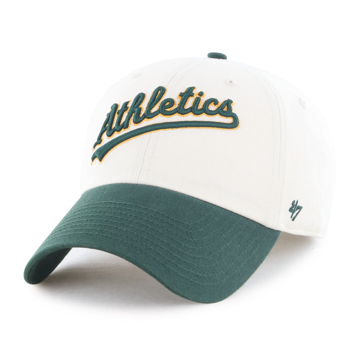 ATHLETICS BASEBALL COOPERSTOWN BALLPARK SCRIPT SHOT '47 CLEAN UP