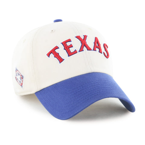 TEXAS RANGERS COOPERSTOWN BALLPARK SCRIPT SHOT '47 CLEAN UP