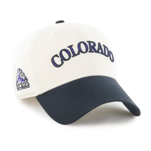 COLORADO ROCKIES COOPERSTOWN BALLPARK SCRIPT SHOT '47 CLEAN UP