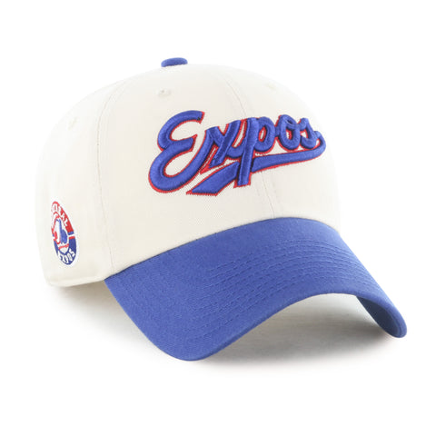 MONTREAL EXPOS COOPERSTOWN BALLPARK SCRIPT SHOT '47 CLEAN UP