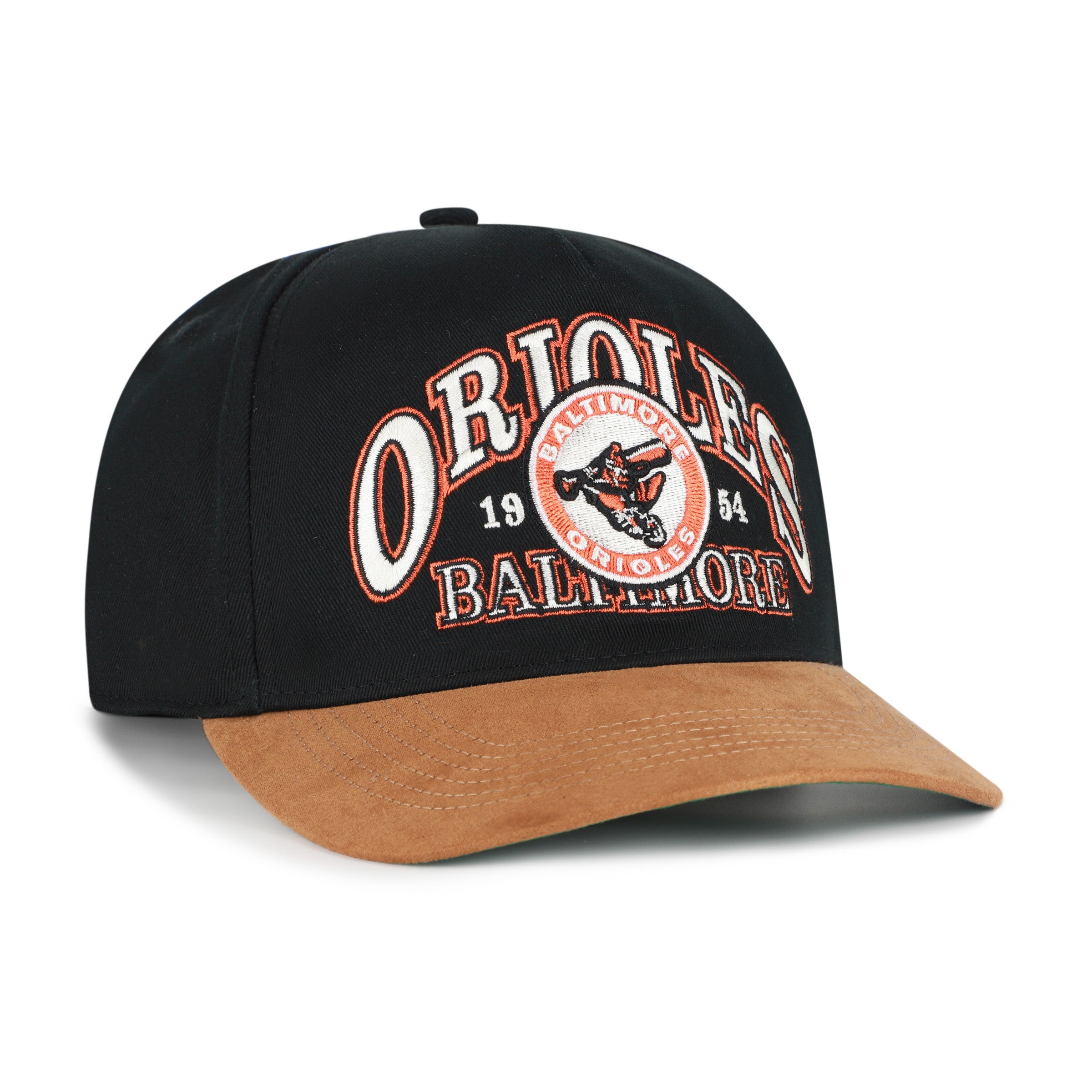 BALTIMORE ORIOLES COOPERSTOWN BREAK WOOD SUEDE '47 HITCH - Black