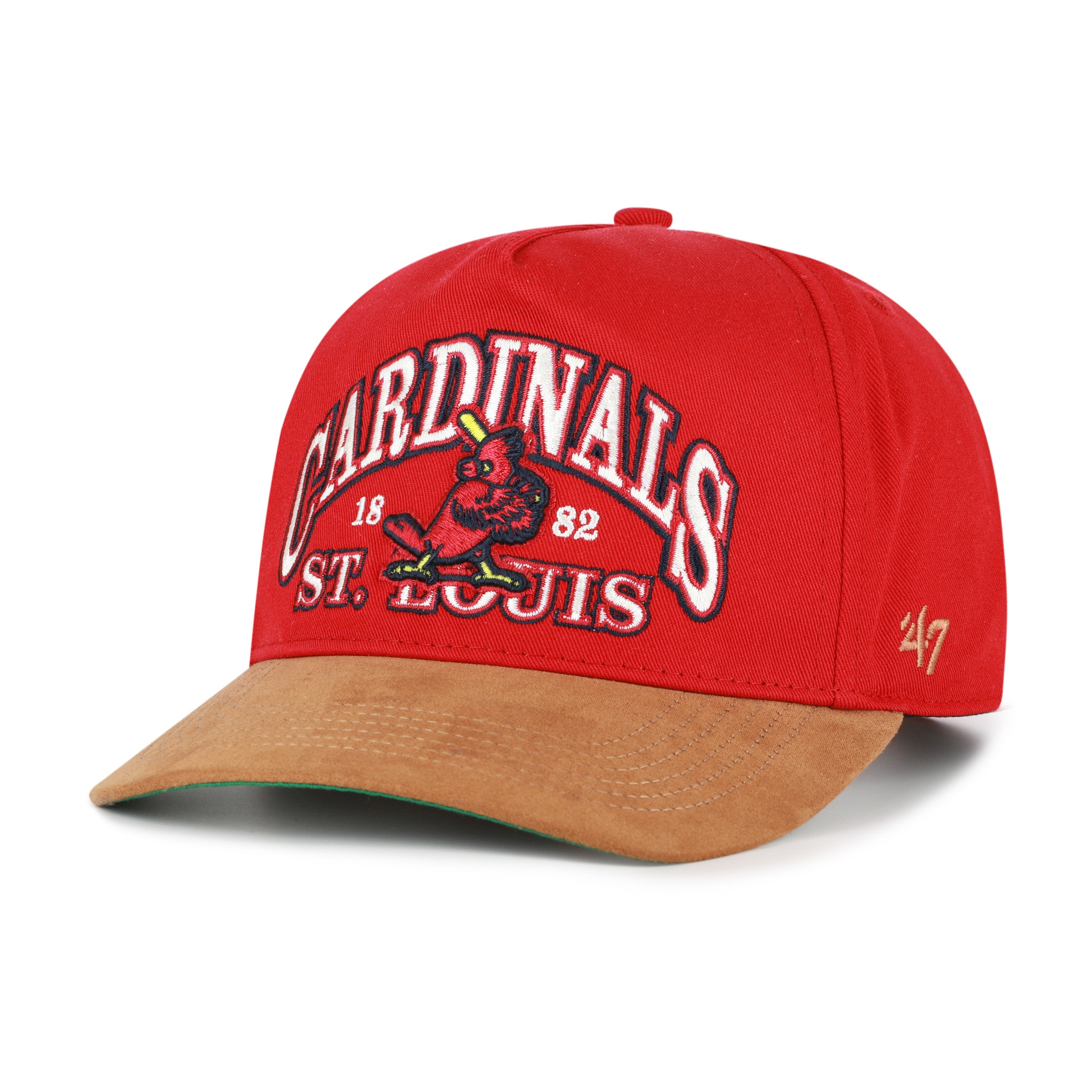 ST. LOUIS CARDINALS COOPERSTOWN BREAK WOOD SUEDE '47 HITCH - Red