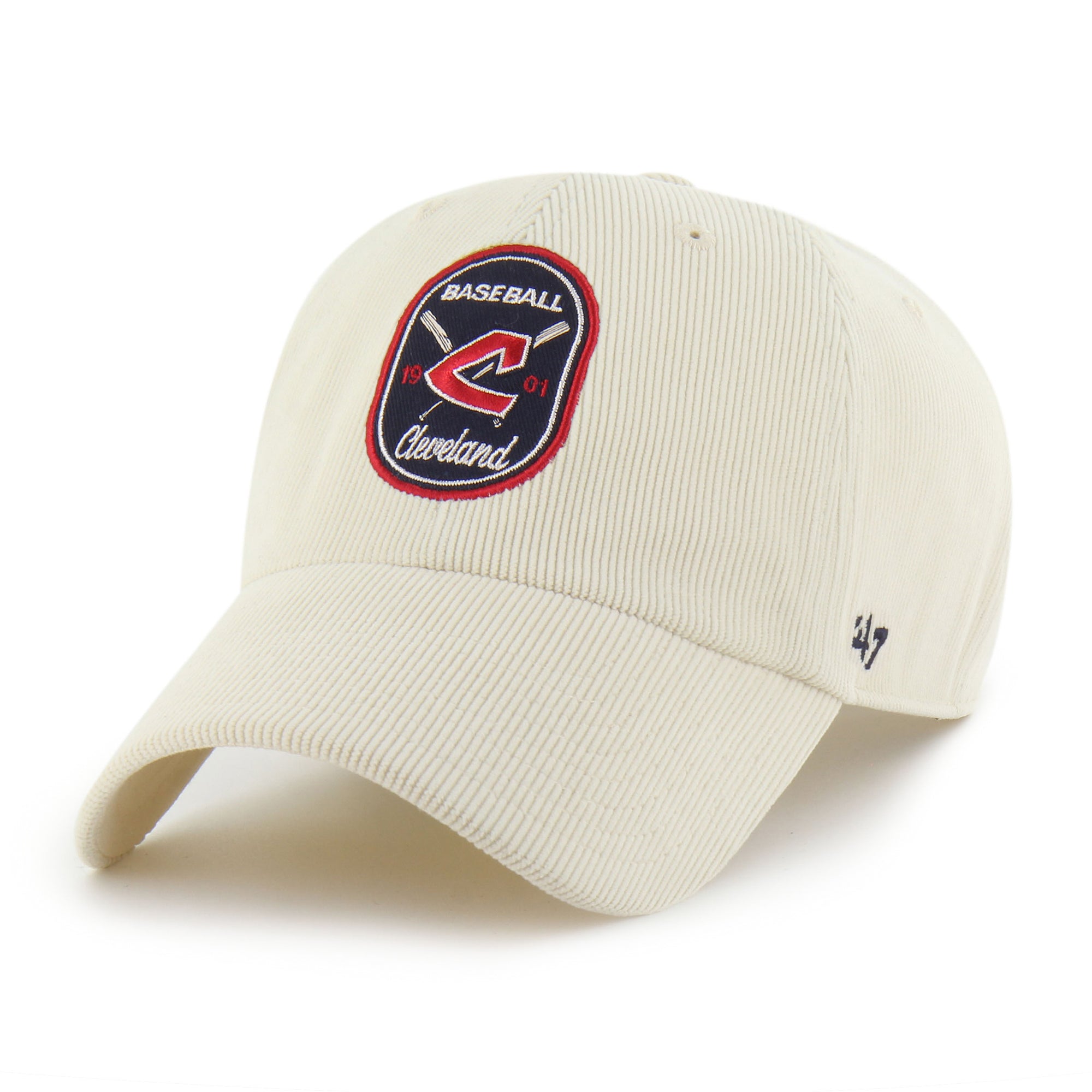 CLEVELAND GUARDIANS COOPERSTOWN CROSSPATCH CORD '47 CLEAN UP